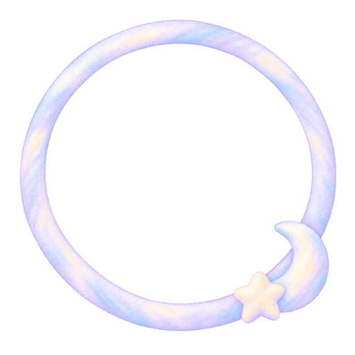 Star circle frame sticker