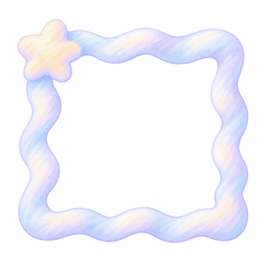 Lilac square frame sticker