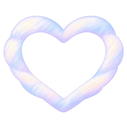 Heart frame sticker