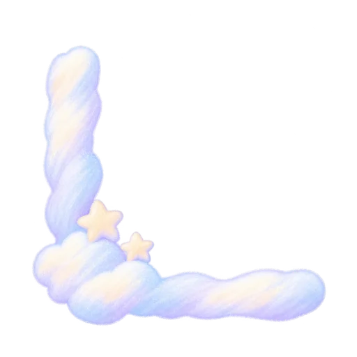 Cloud corner sticker