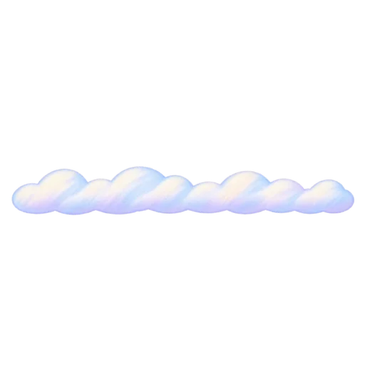 Cloud divider sticker
