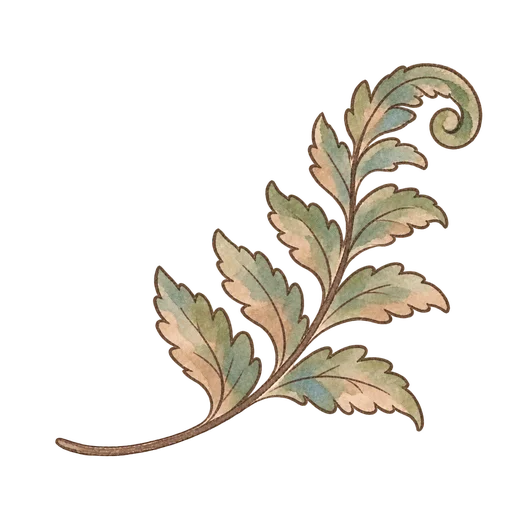Fern sprig sticker