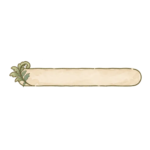 Blank botanical label sticker